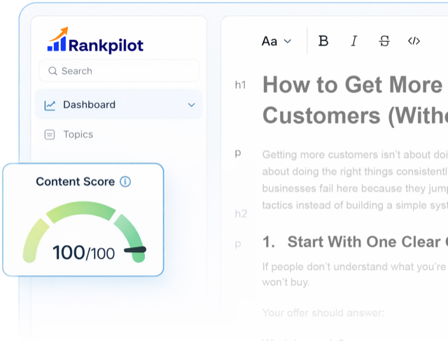 Ranknow dashboard
